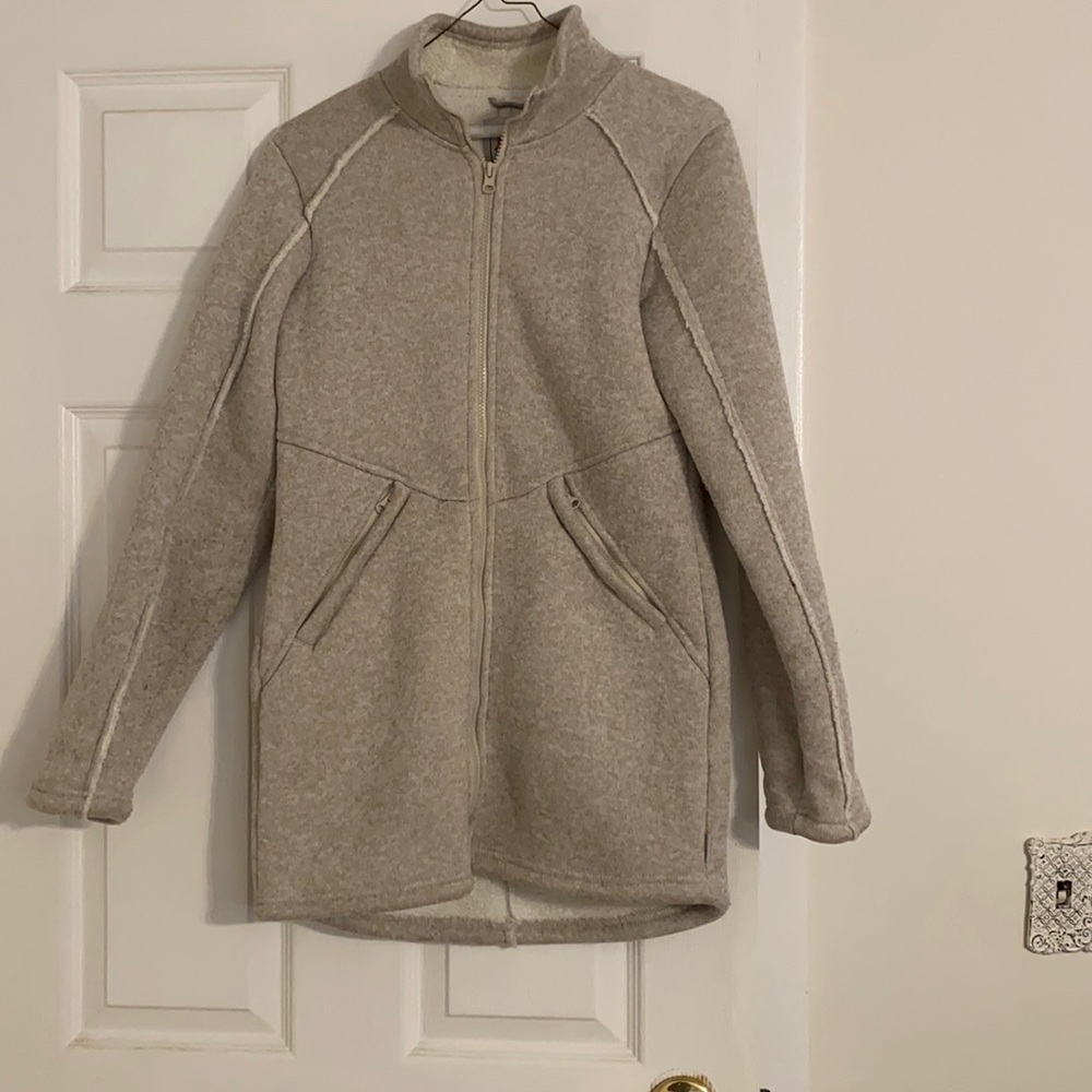 Cozy fitted zip up